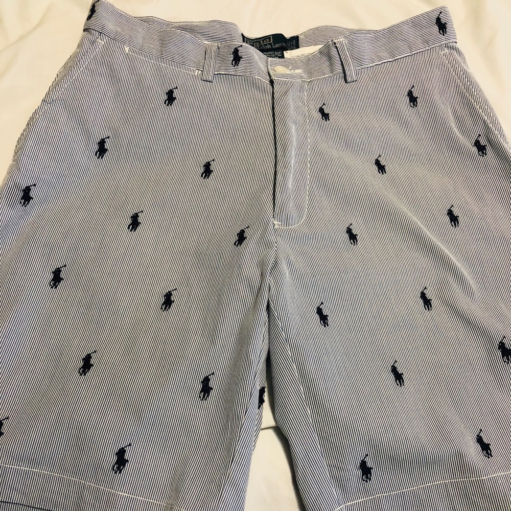 Polo by Ralph Lauren Size 33 Seersucker Ponies